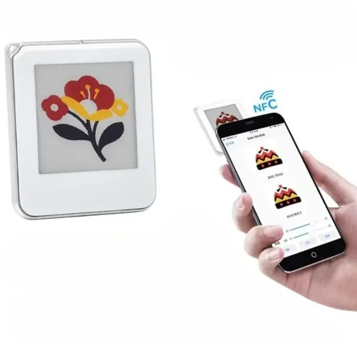 1.54inch Passive NFC e-Paper ink (G) Red / Yellow / Black / White 4-color Display Screen No Need Battery Wireless Power & Data T