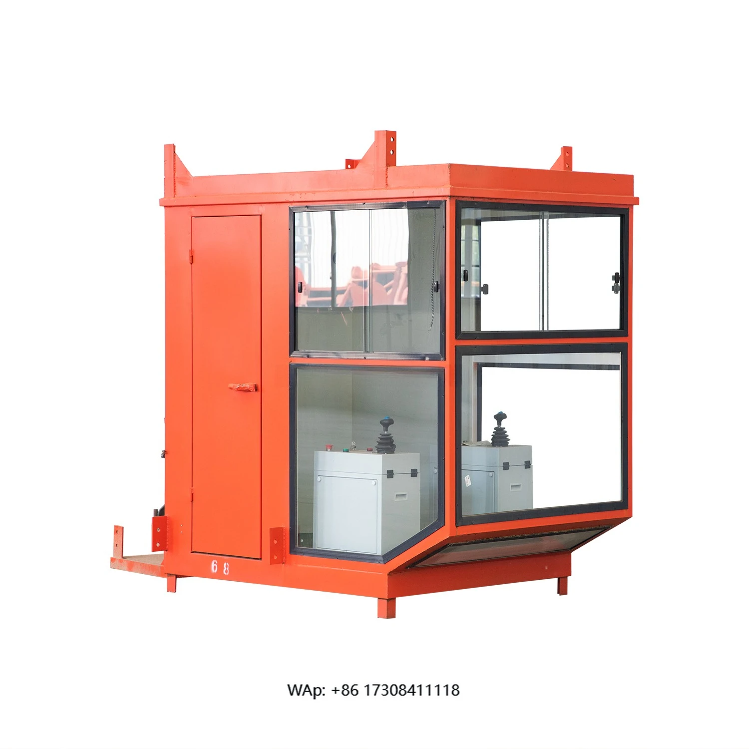 With air Conditioned Joystick Control Console Crane Operator Cabin