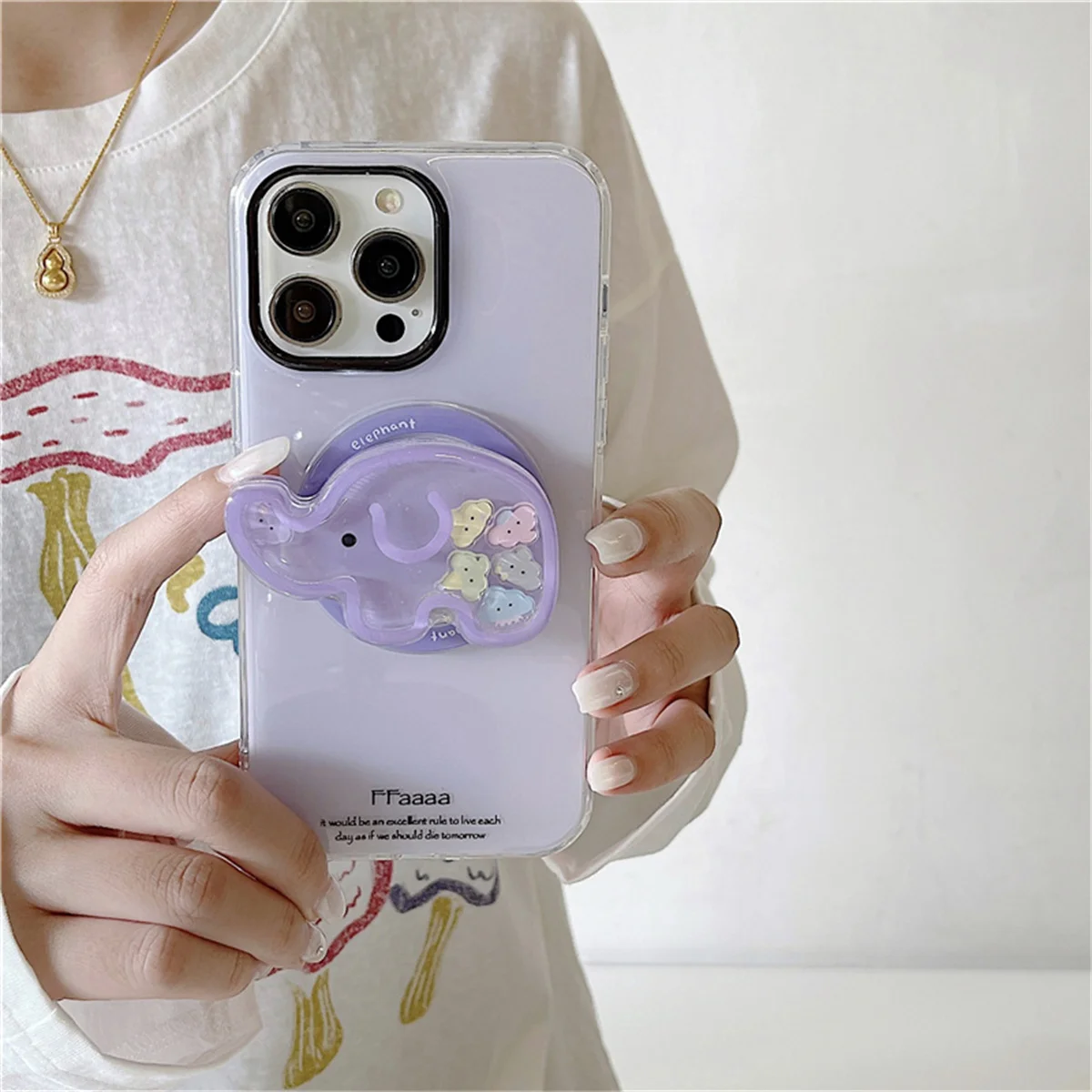 

Fashion Ins Purple Color Magnetic Phone Case For iPhone 16 Pro 14 15 Pro Max Cover with Stand Holder Cute Cases For Magsafe