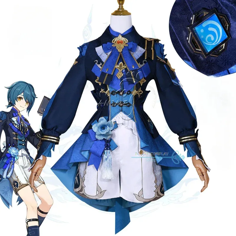 

2025 Genshin Impact Lantern Rite Bamboo Rain Xingqiu New Outfit Cosplay Costume Uniform Xing Qiu Cospla