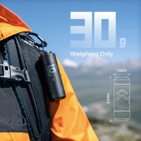 FLEXTAIL ZERO PUMP - Inflador eléctrico de bomba de aire portátil para acampar de 30 g para colchas para dormir, 1 batería recargable incluida