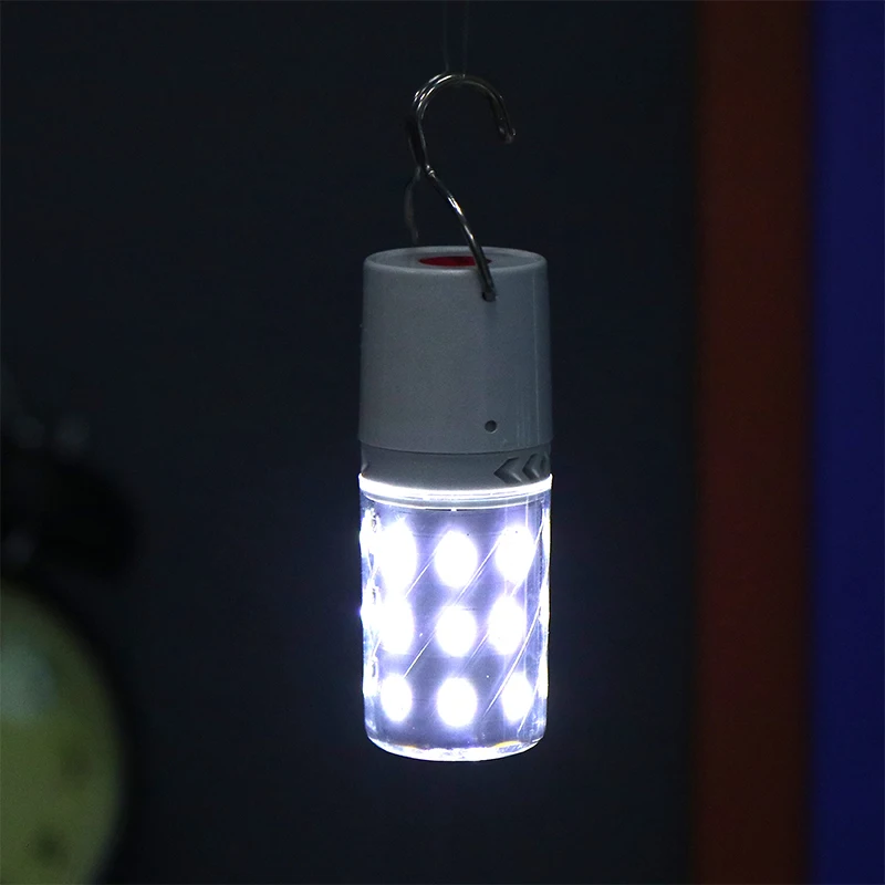 Portable Rainproof Outdoor Lights Ultra Bright USB Rechargeable Lamp LED Emergency Bulb With Hook Camping Emergency Night Lights