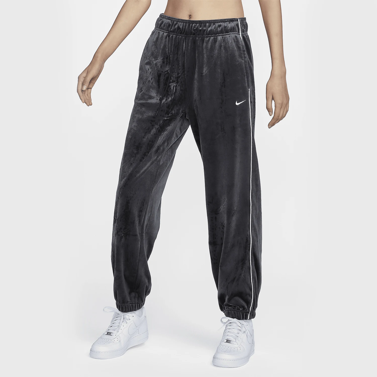 

Nike genuine 2024 Winter Women's Mid-rise Flat Velvet Warm Sports Pants FZ3683-010