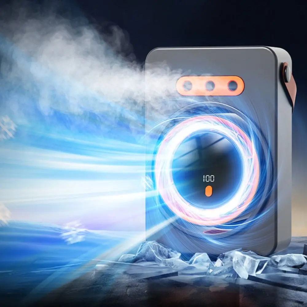 100-Speed Stepless Adjustment Mini Evaporative Air Cooler Multi-Angle Airflow Quiet Operation Portable Air Conditioner