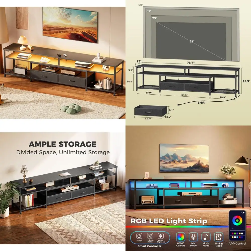 Large 79 Inch Tv St… - image