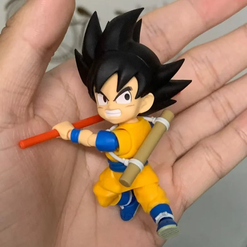 New Arrival Bandai Sh Figuarts Dragon Ball Daima Son Goku Mini 1/12 Action Doll Collectible Anime Figure Model Toy Birthday Gift