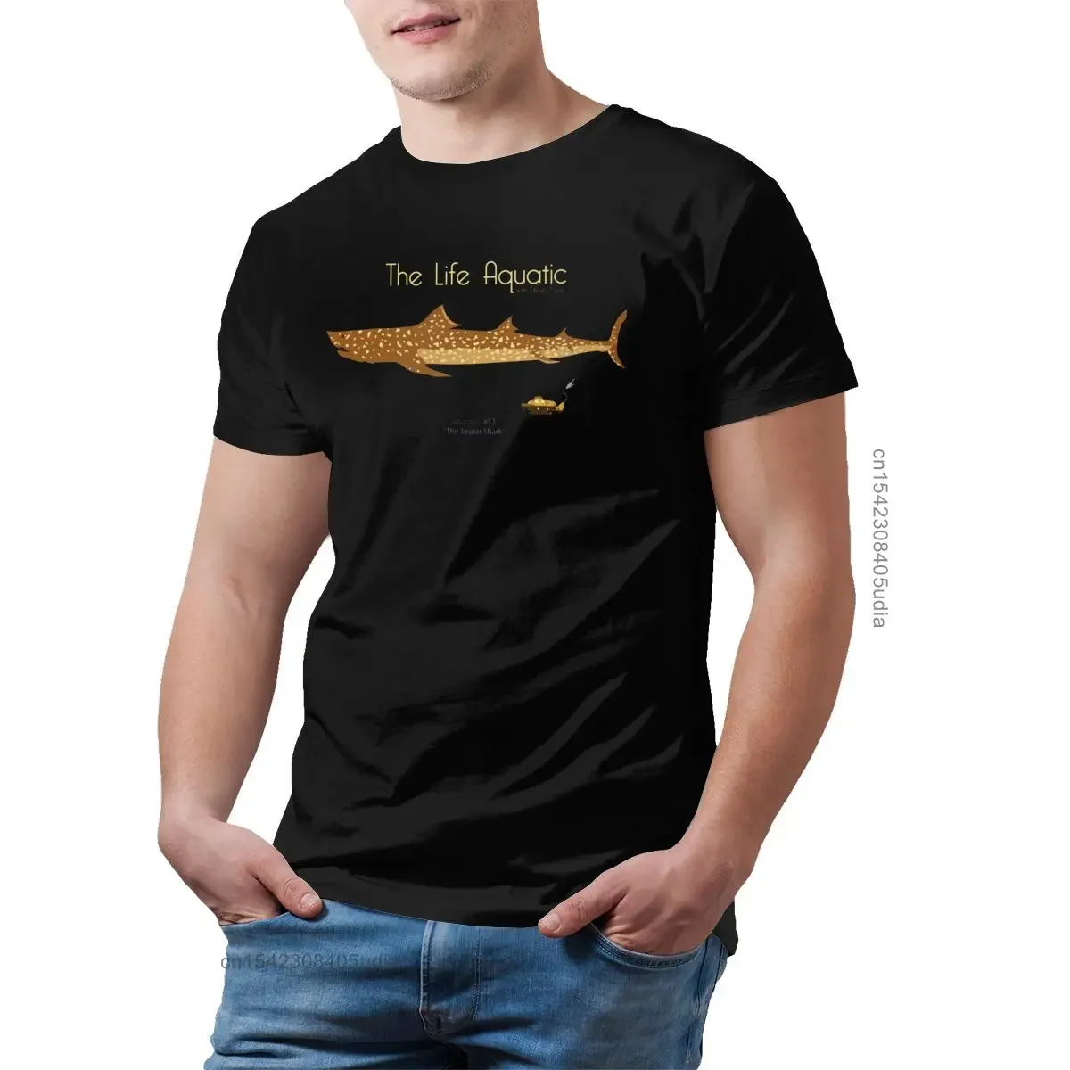 Aquatic Tshirts The Life Aquatic T Shirt Summer Short Sleeve Tee Shirt Graphic Cotton Cute Men Big Tshirt Camisas