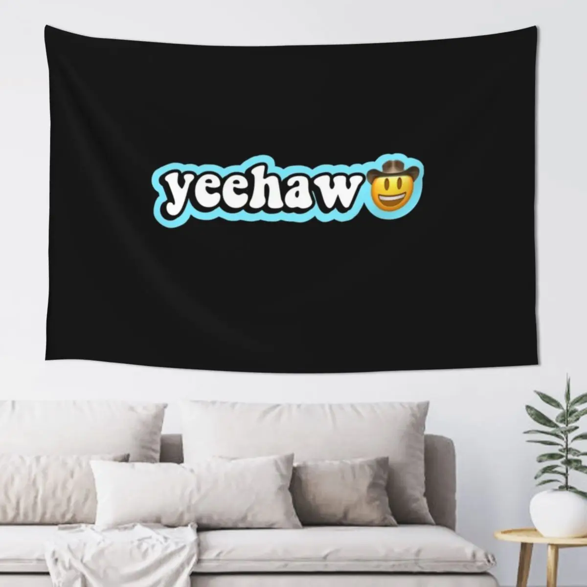 Yeehaw Tapestry Aesthetic Room Decoration Living Room Decoration Tapestry