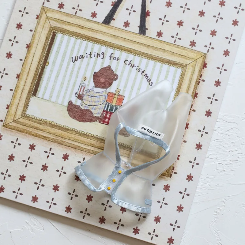 ل 17 سنتيمتر labubu v1/v2/v3 ملابس الصيف ملابس دمى أرنب الأذن معطف واق من المطر ل Labubu الزي لتقوم بها بنفسك Labubu الملابس هدية