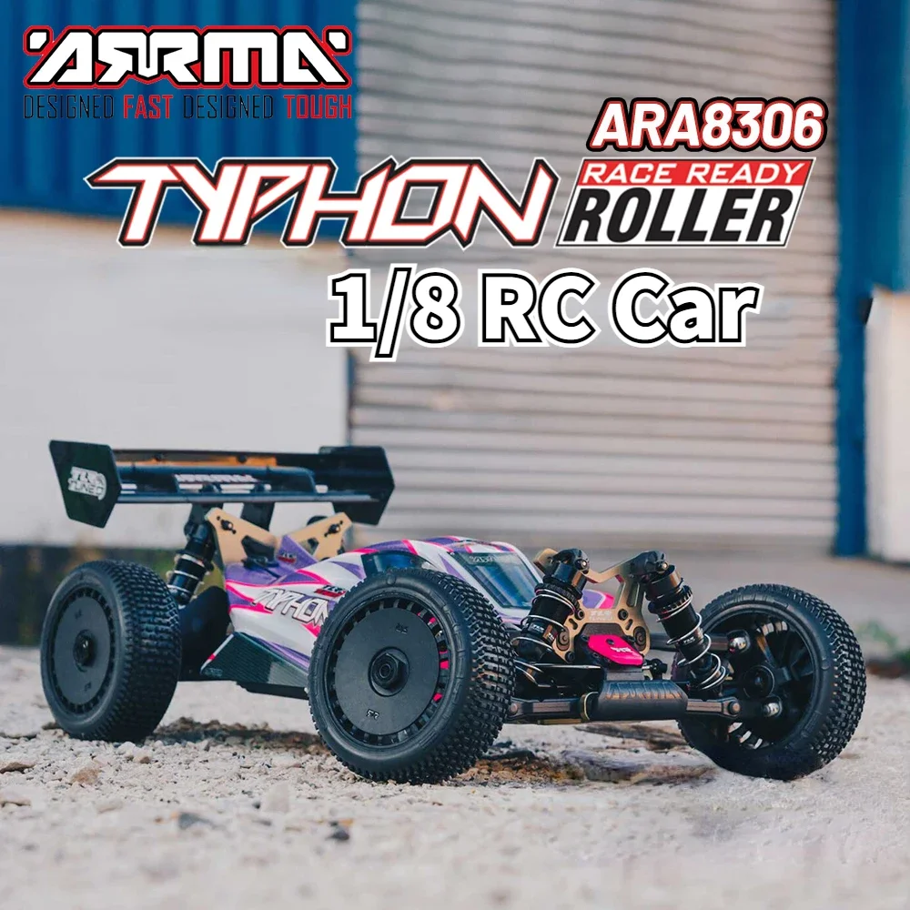 

ARRMA ARA8306 TLR TUNED TYPHON 4X4 4WD 1/8 RC Car Remote Control Electric Crawler Off-road Buggy Model ROLLER Empty Frame Toy