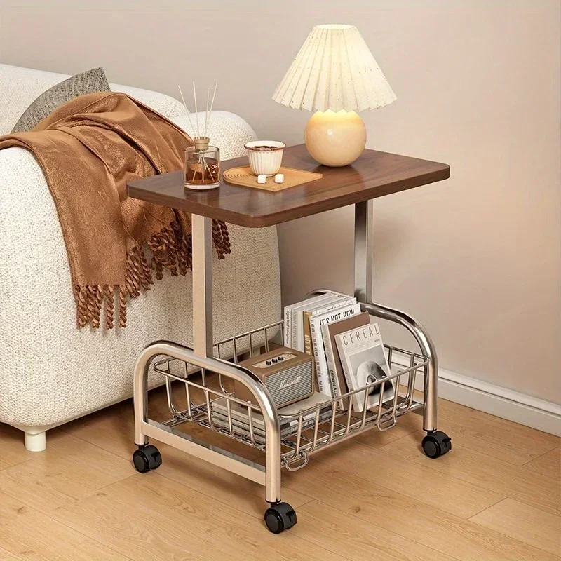 Light luxury small apartment side few sofa side cabinet creative square table bedroom simple mobile Internet celebrity style