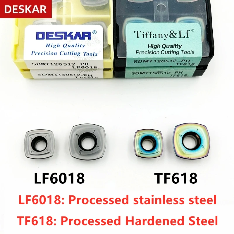 

Deskar 100%原装 Sdmt120512-Ph Sdmt150512-Ph Tf618 Hardened Steel Cnc Lathe Cutter Cutting Parts Milling Cutter Blades