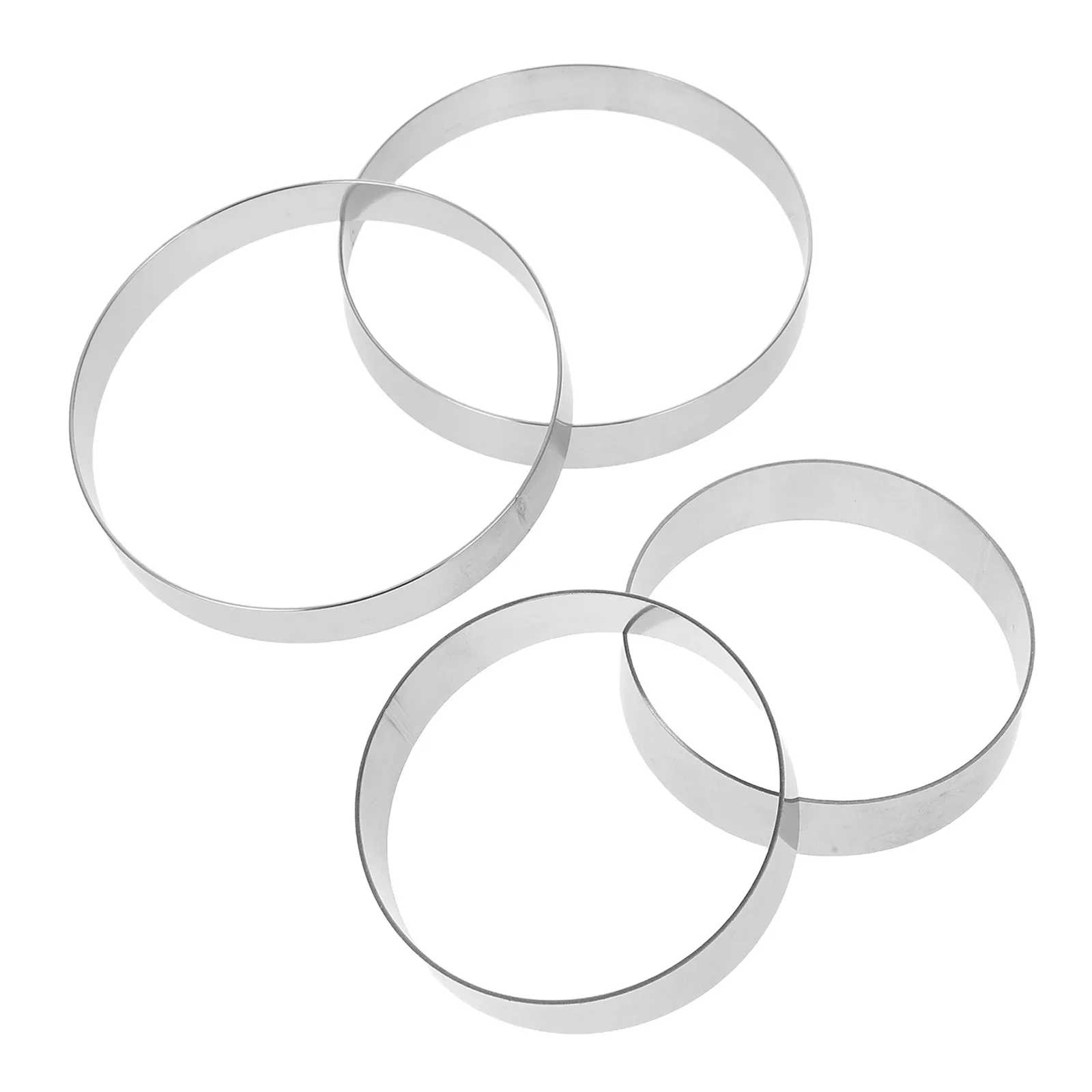 2 Pcs Biscuits Cake Mold Molds Baking Rings Tool for Silver Tools Burger