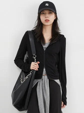 CHIC VEN Women Sweatshirts Korean Casual Loose Hooded Drawstring Short Sport Jackets Female Clothing Spring Autumn New 2025