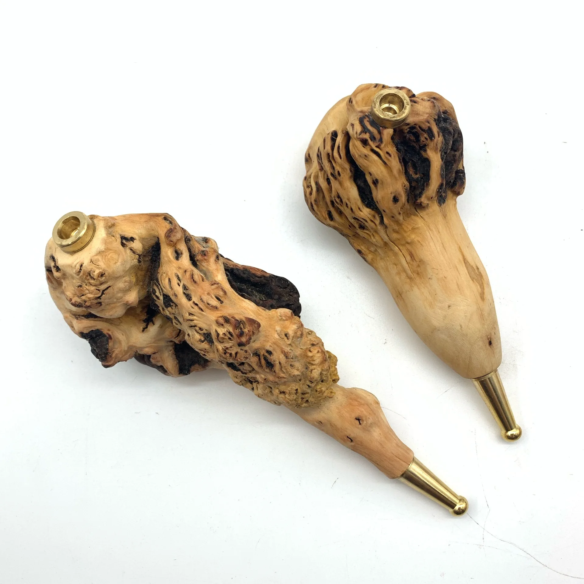 Natural Black Fruit Camellia Wood Tobacco Pipe Handmade Irregular Growth Root Smoke Gun Cleanable Filter Cigarette Mouthpiece