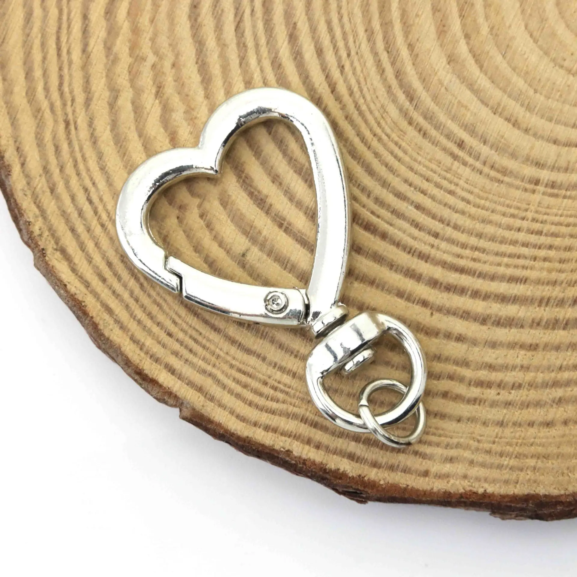 WZNB 25pcs Alloy Metal Charms Accessories Creative Diy Four-section Chain Key Ring Jewelry Accessories For Jewelry Pendants