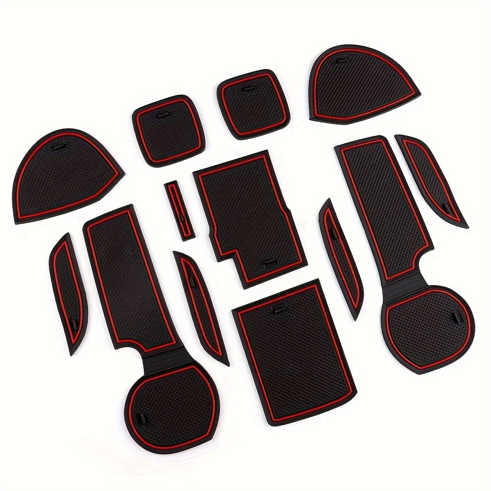 Car Anti-Slip Gate Slot Cup Mat Silicone for Suzuki SX4 S-Cross 2014-2025 Door Groove Mats Non-slip Pad Interior Accessories