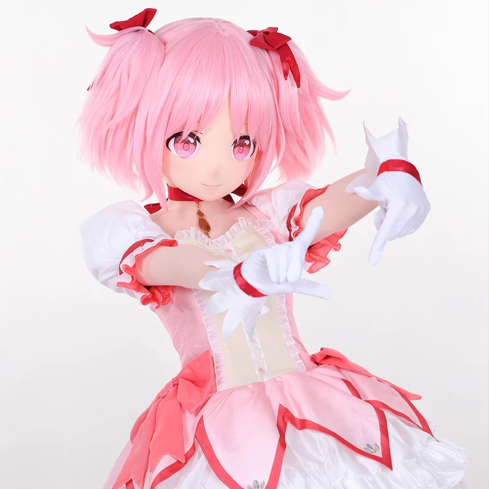 Full headband lock Customize Full Crossdress BJD Doll Mask Female/Girl Cartoon Character Cosplay Japanese Anime Kigurumi Masks