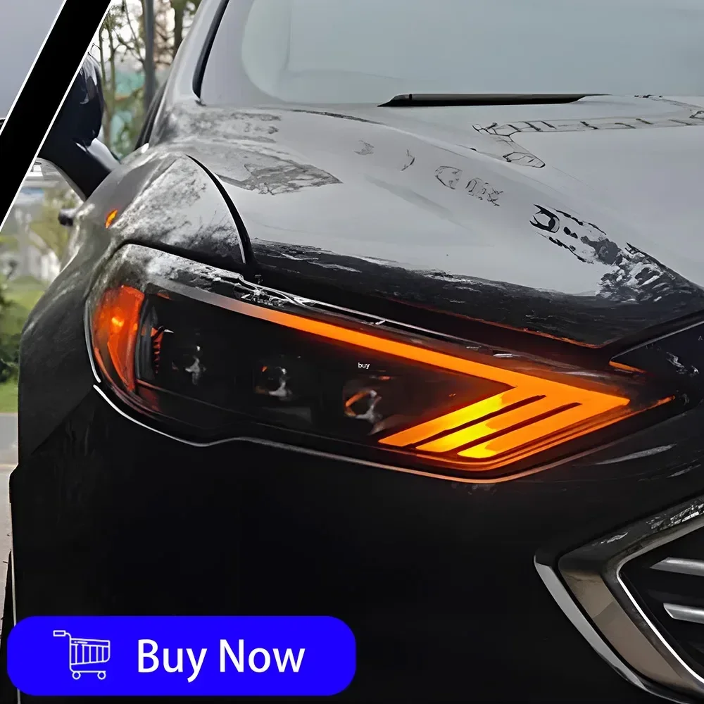 

For Ford Mondeo 2017-2021 Car Front Lamps Assembly Upgrade LED Auto Headlights DRL Dynamic 3 Projector Lens Tool Accessories