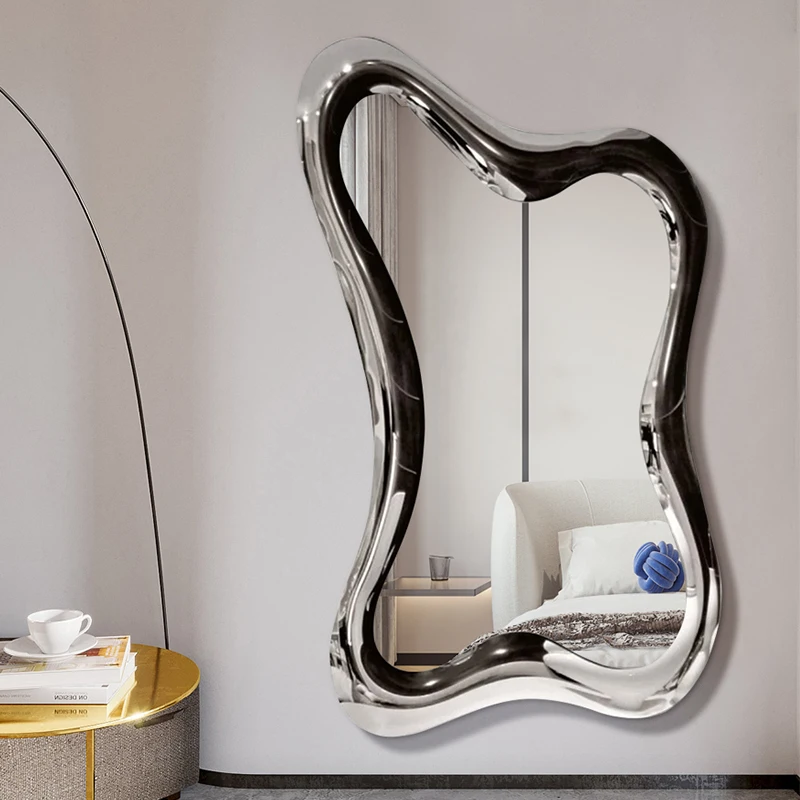 Netizen Irregular Home Dressing Mirror with Ins Style Alien Light Luxury Full Body Mirror