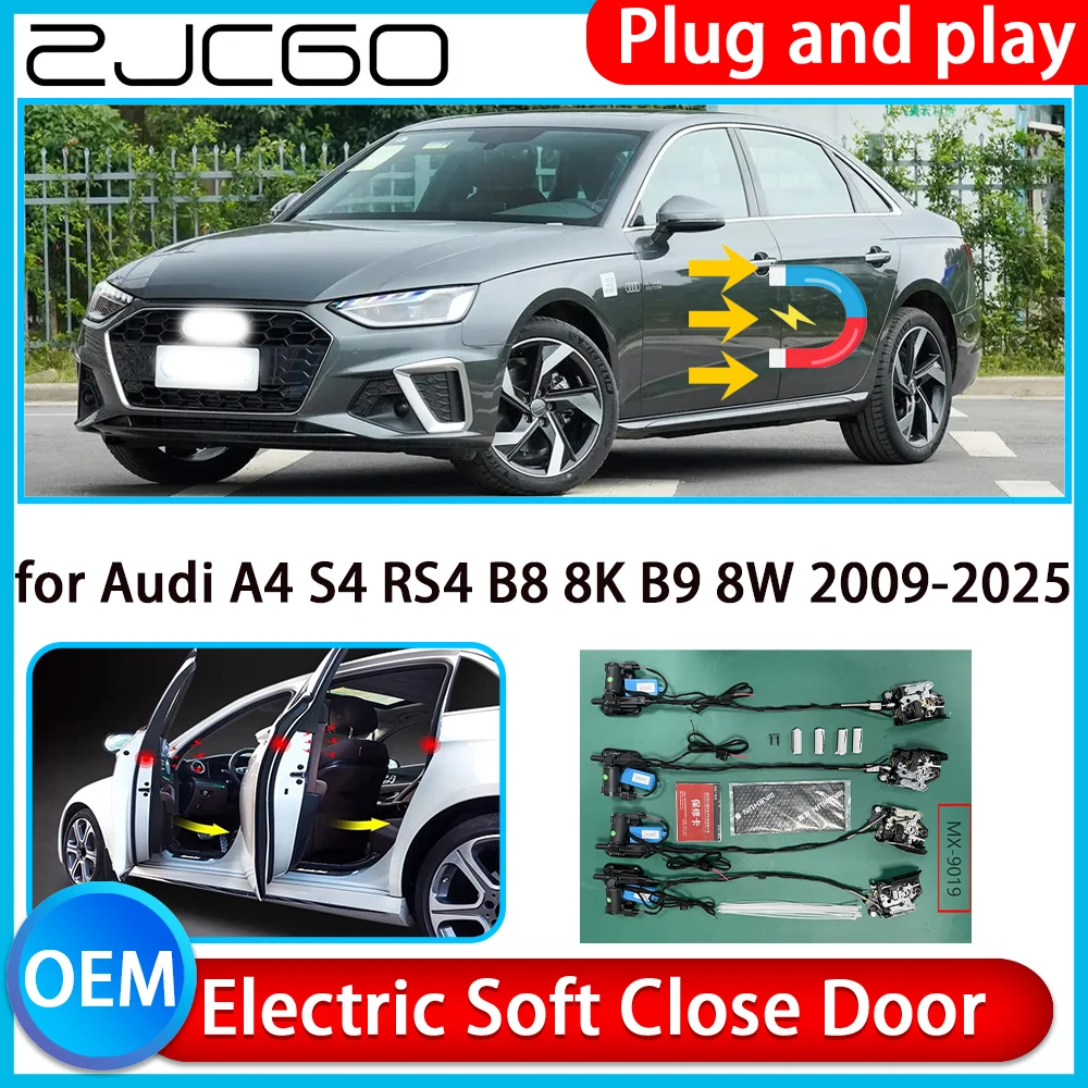 

for Audi A4 S4 RS4 B8 8K B9 8W 2009-2025 Auto Pull Car Soft Close Kit Door Power Latch Electric Door Catch Soft Closing Assist