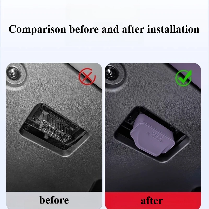 For Avatr 06/07/11/12 Computer Diagnostic Interface Protective Cover Silicone OBD Dust Cover Auto Accessories Car Accessories