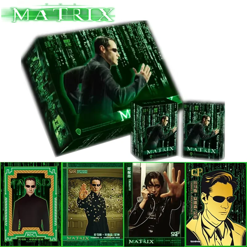 Genuine The Matrix Card Character Trinity Neo Paul Thomas Anderson Booster Movie Package Limited Edition Collection Cards Toys
