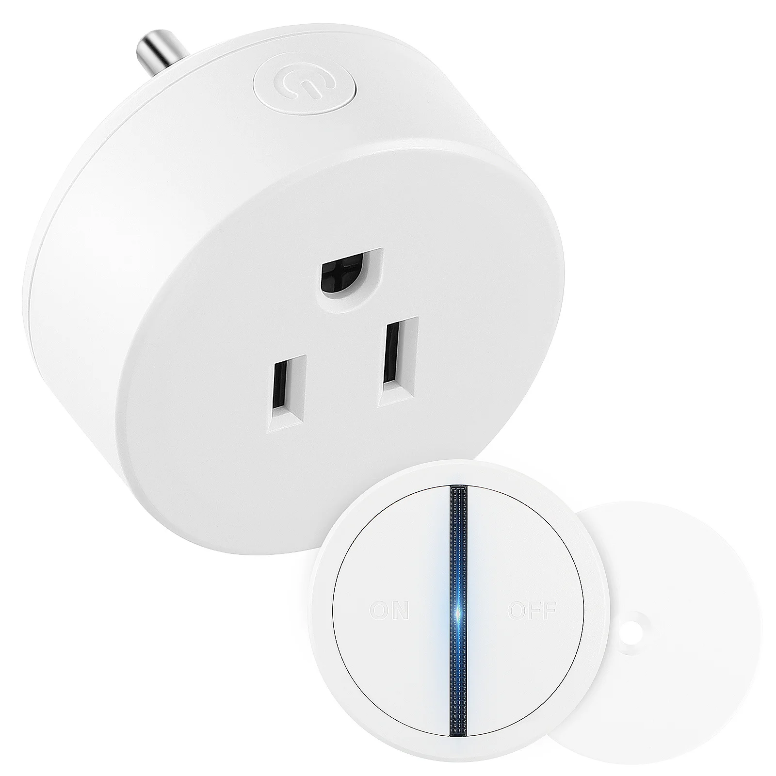 

Wireless Outlet Switch Remote Control Plug for Household Appliances No Wiring Required Long Range Safe Stable Indoor Use