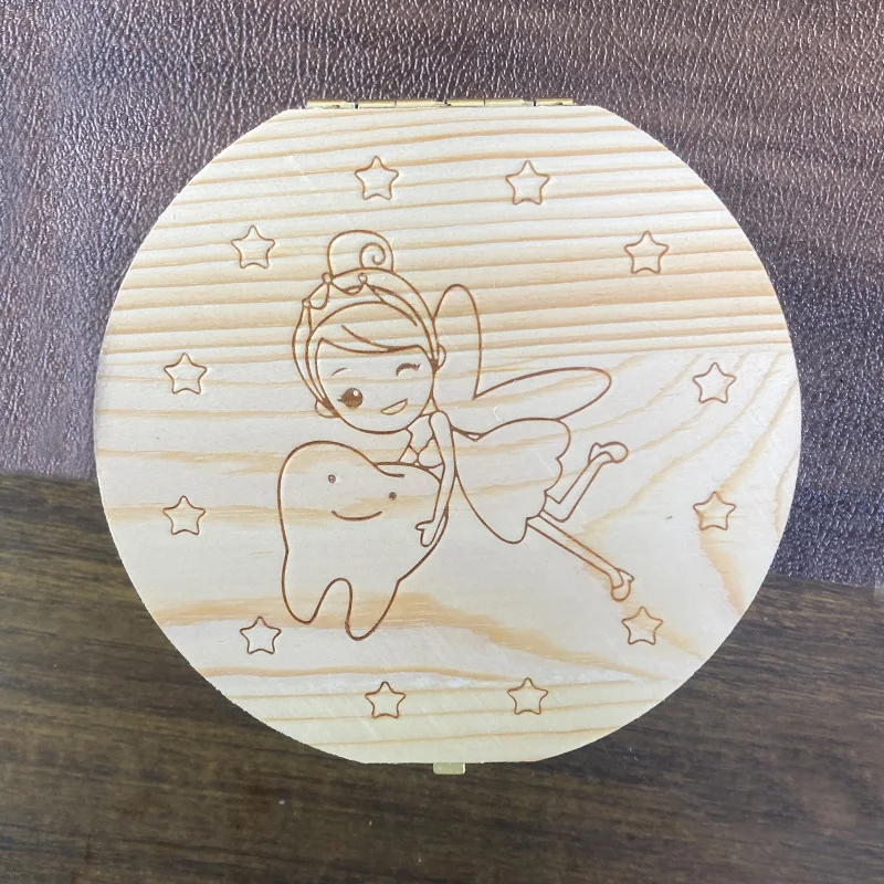 صندوق أسنان الطفل للأطفال مجموعة شعر الطفل صندوق تذكاري لحفظ أسنان الطفل تغليف أسنان الطفل صندوق تذكاري #3