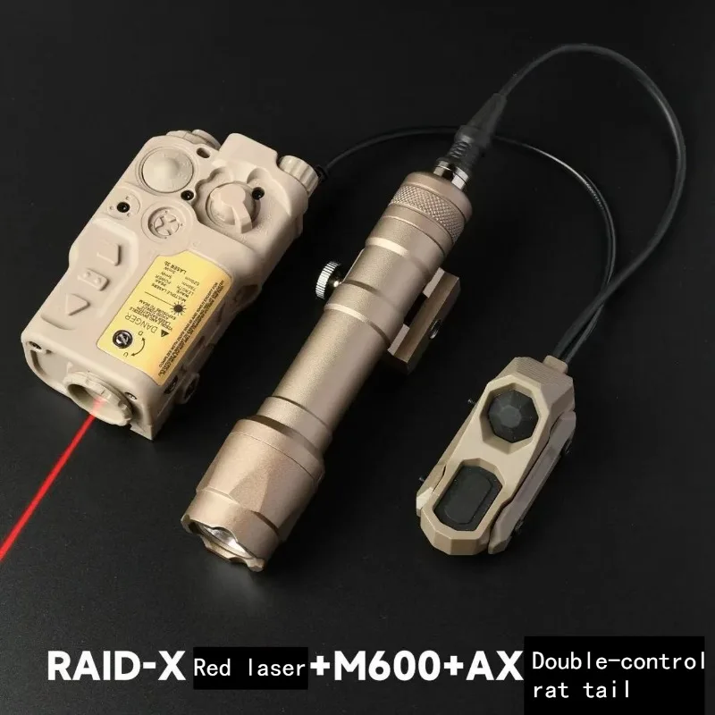 Adjustable Green Light Tactical Module with Steady & Strobe Mode, Battery Box Fits 20mm Rail Outdoor Game Toy Accessories