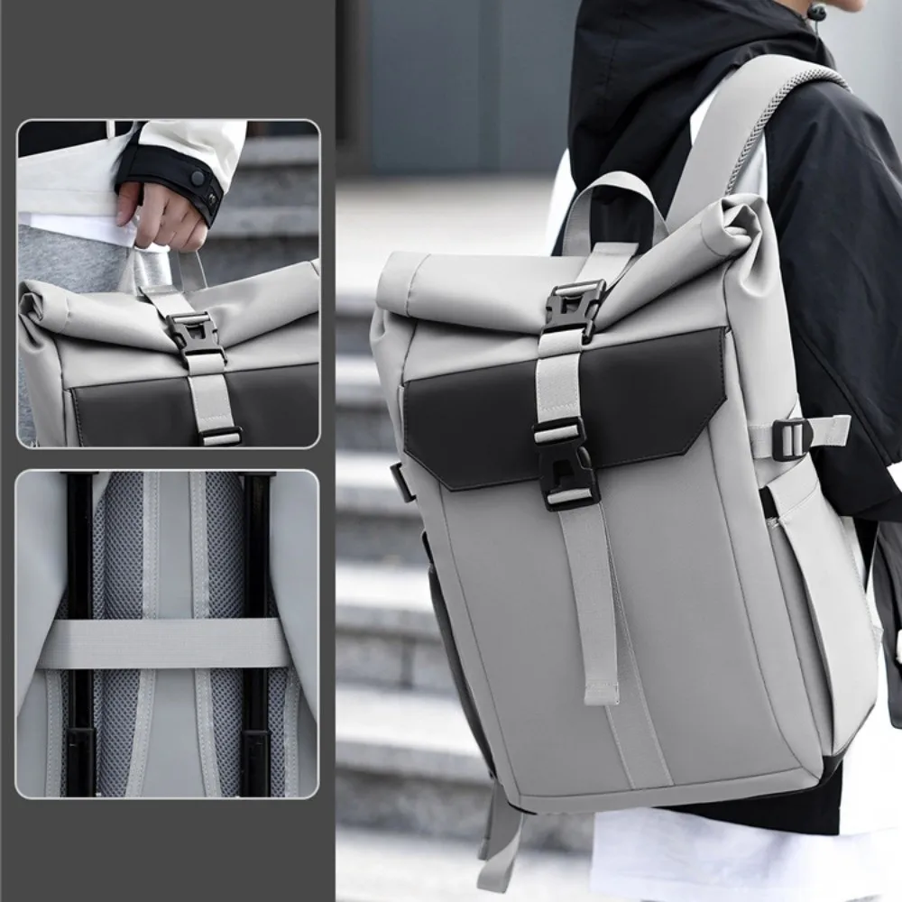 Mochila de ocio para hombre de gran capacidad, mochila de viaje ligera multicapa, mochila portátil impermeable para ordenador portátil para hombre