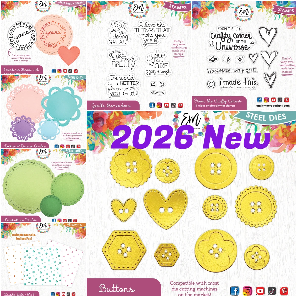 From the Crafty Corner Stamp Set Dainty Dots Stamps And Dies New Arrival 2026 Scrapbook Diary Decoration Stencil Embossing Templ