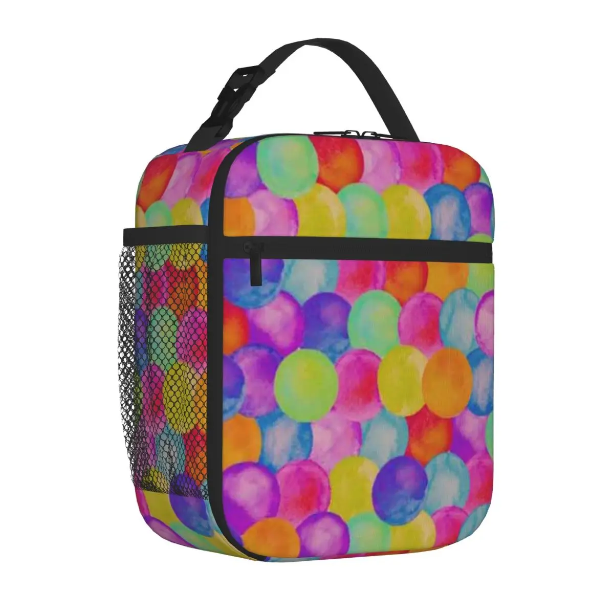 Bestselling Polka Dot Pattern Multicolor Urban Street Thermal Food Carrier Nursing Shift Lunch Carrier
