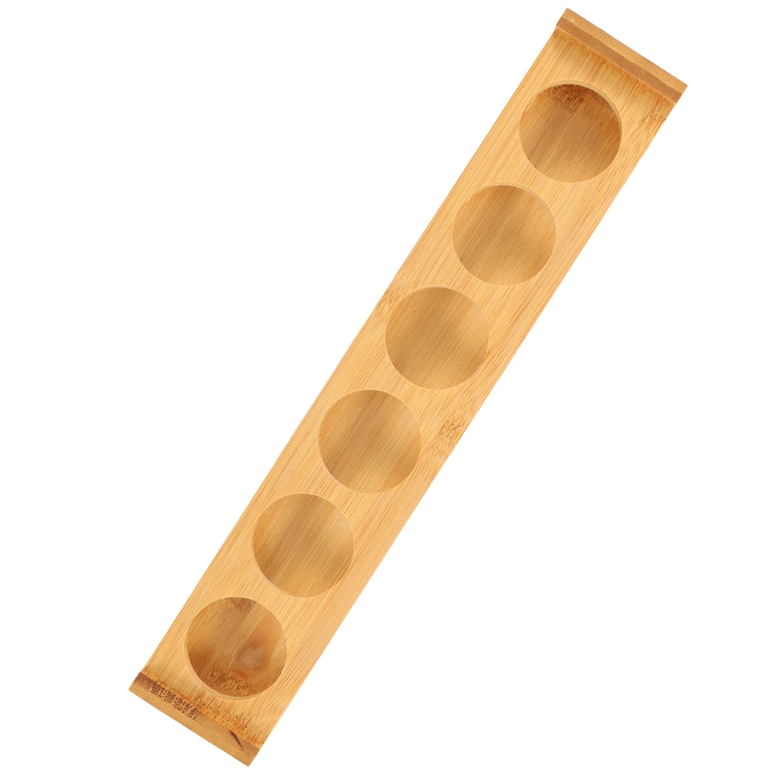 

1pc 6 Holes Glass Rack Coaster Cup Holder Bamboo Beer Storage Display Racks Home Office Restaurant Bar Party Sturdy