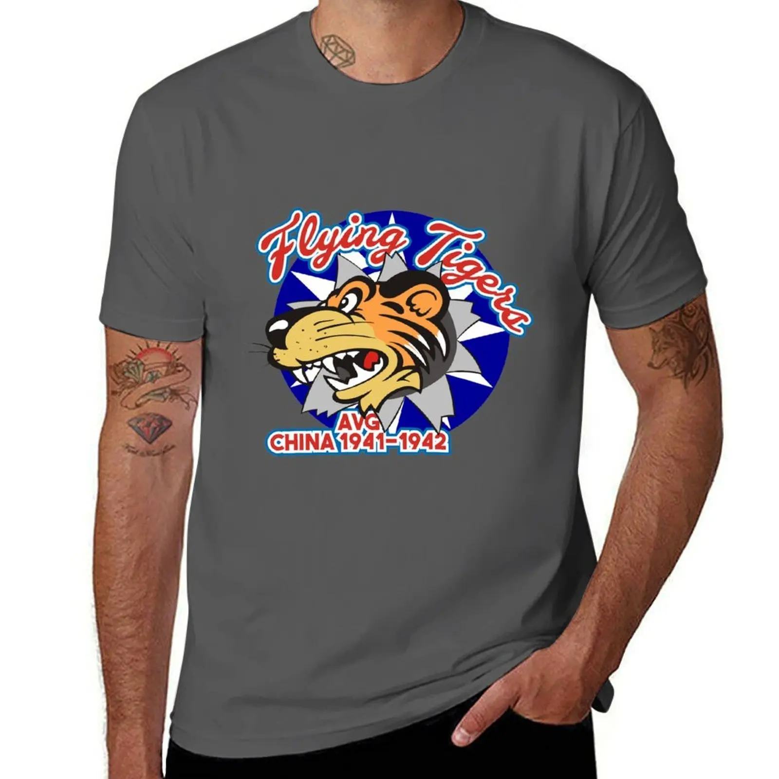 

Flying Tigers - AVG 1941-1942 T-Shirt Festive Simple T-Shirt