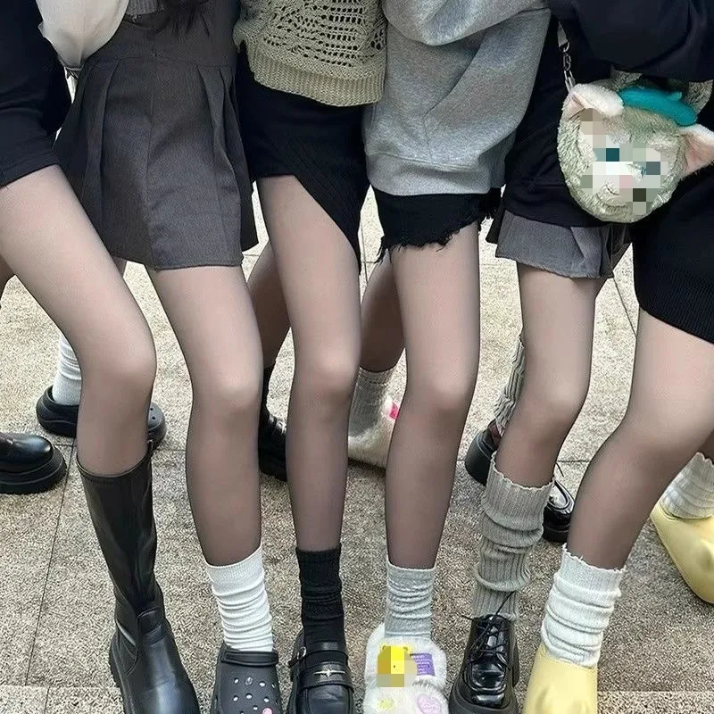 Winter Thicken Plush Black Stockings Women Translucent Large Size High Waist Elasticity Tights Girls Sexy Pantyhose Leggings