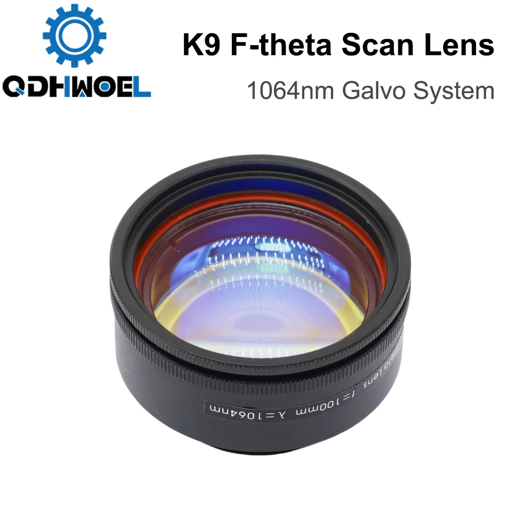 QDHWOEL K9 F-theta Scan Lens Thread M39 & M55 1064nm Galvo System for 1064nm YAG Optical Fiber Laser Marking Machine Parts