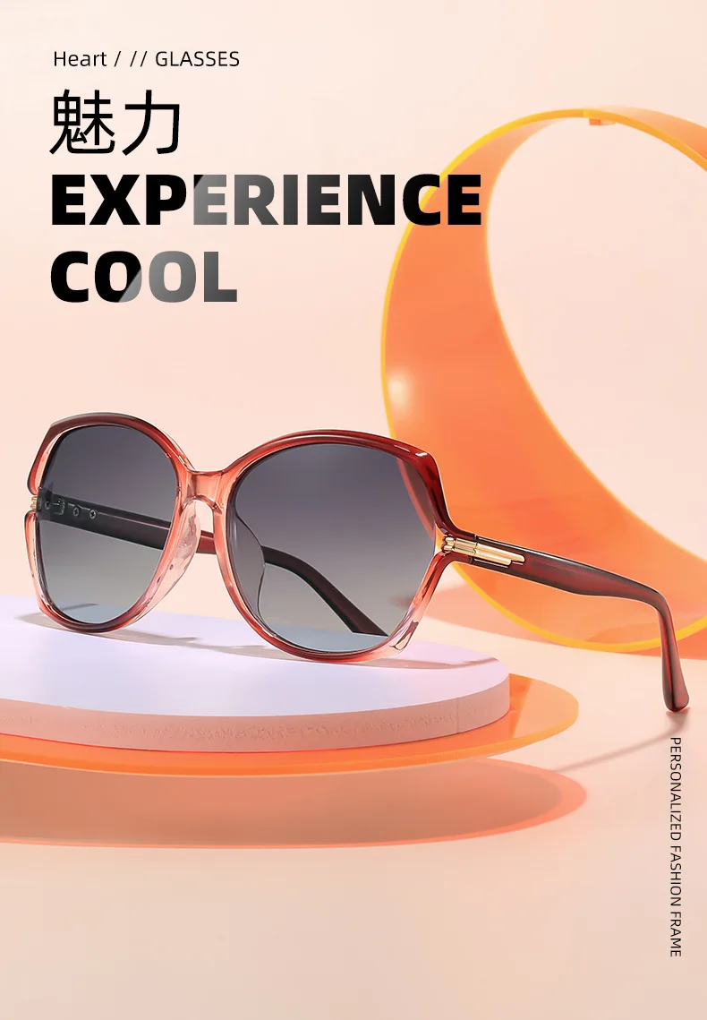 2026 New Women Polarized Sunglasses Vintage Square Oversized Gradient UV400 Shades Flattering For Big Face Driving Eyewear