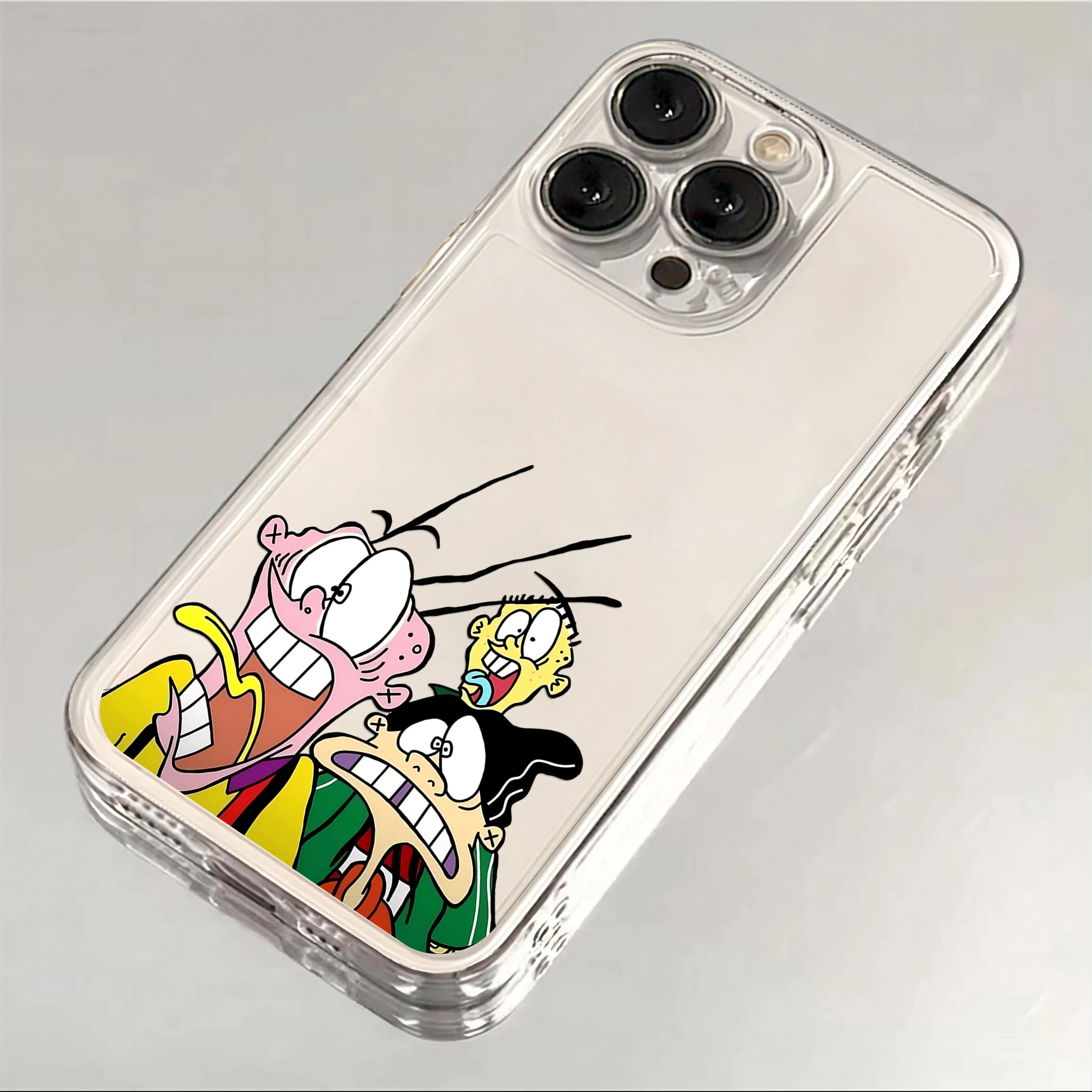 الكرتون E-Ed Edd N Eddy جراب هاتف آيفون 16e 16 15 14 13 12 11 Mini Pro Max X XR XSMax 7 8 Plus غطاء خلفي ناعم شفاف #4