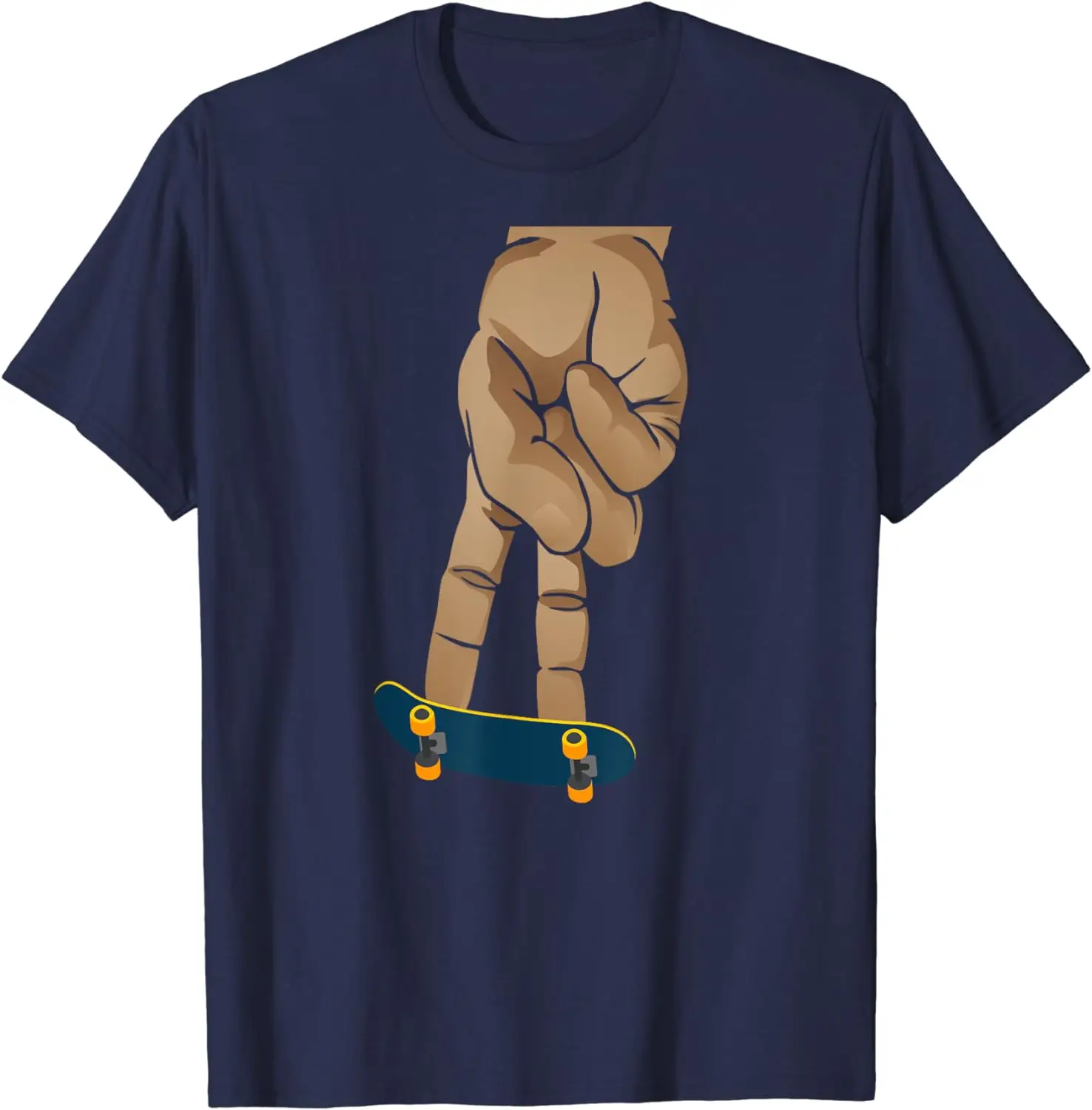 Skateboard Fingerboard Cartoon Finger Skate T-Shirt