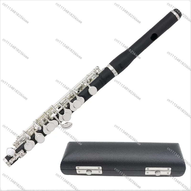For Kids Piccolo C Key, Nickel Plated, for Beginners Kids Student Piccolo, Carry Case with Cleaning Kit