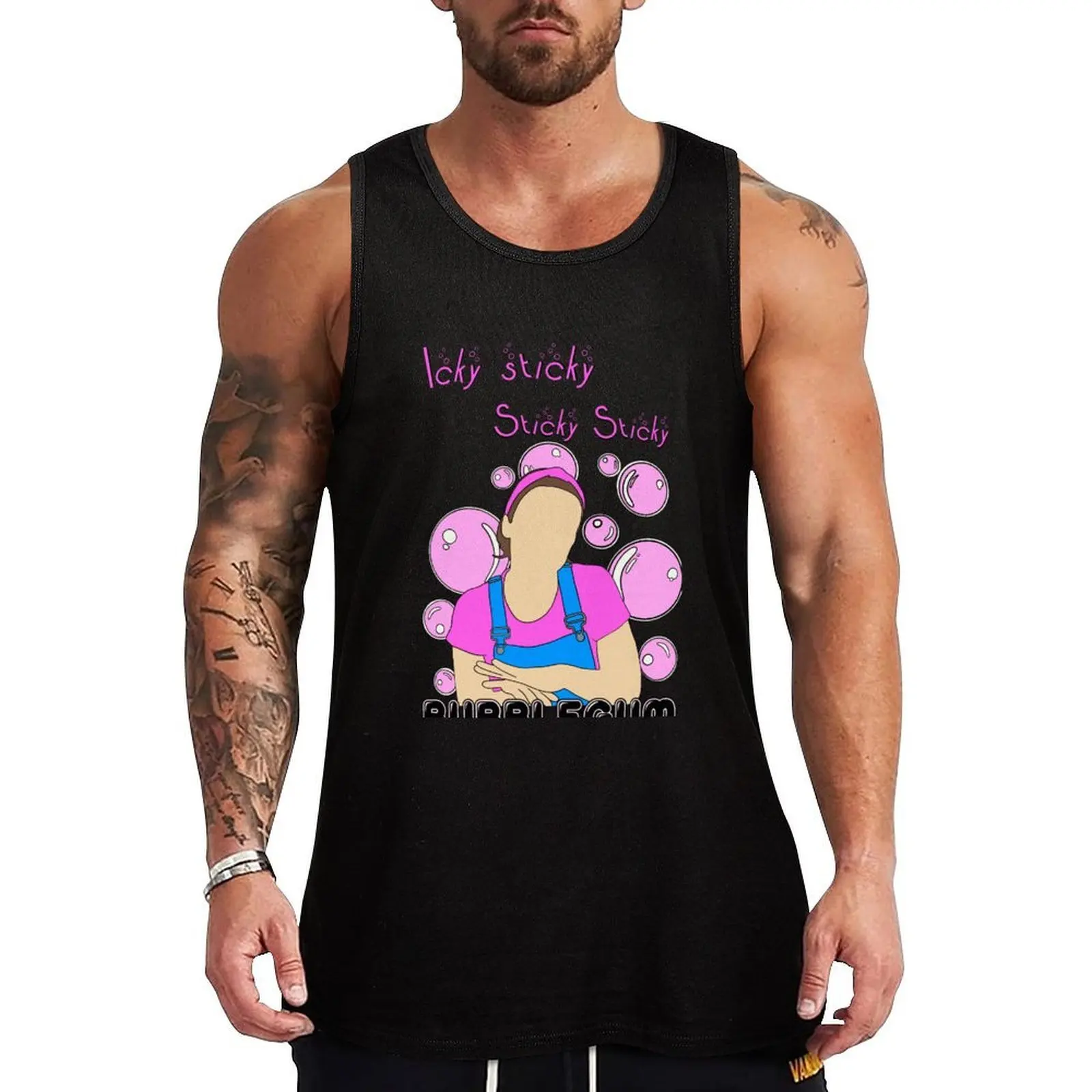 

Mrs Rachel - Icky sticky bubblegum song Tank Top gym clothes for man t-shirt for men T-shirt man