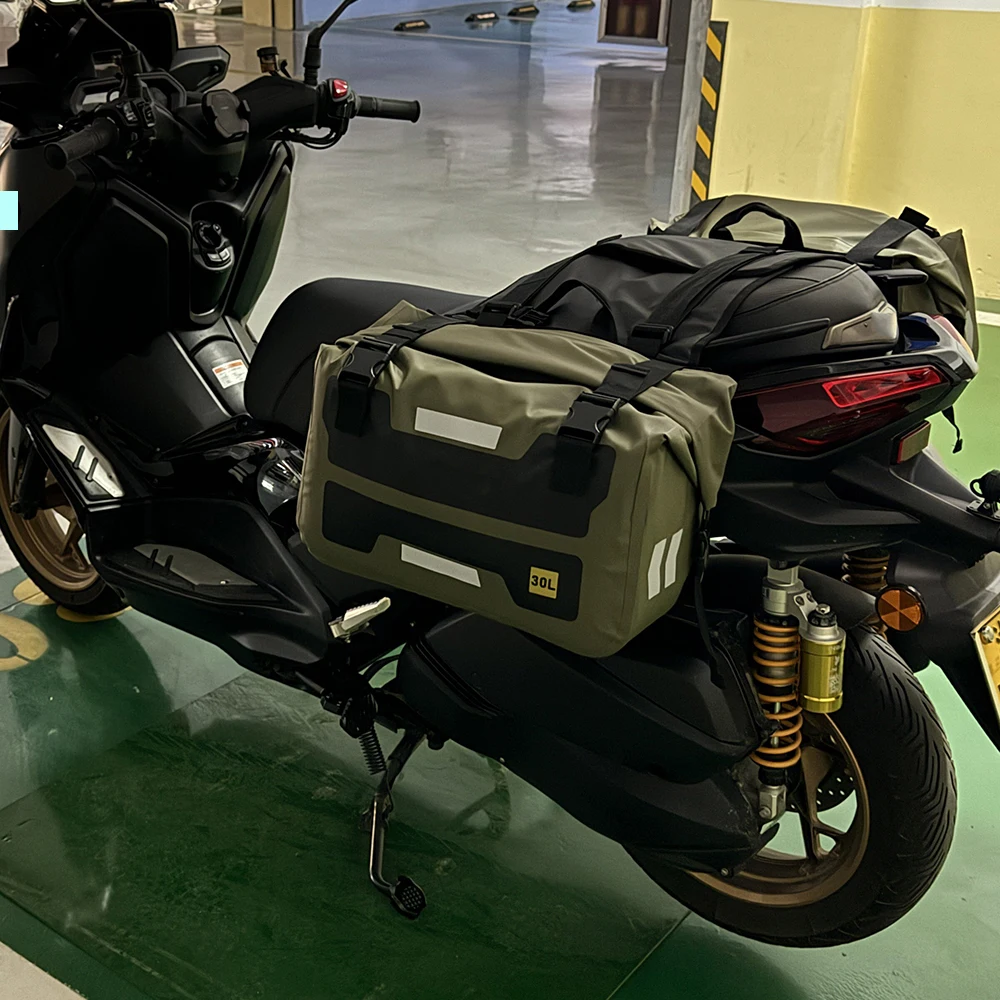 For Yamaha XMAX Tricity NMAX TMAX Scooter Accessories Saddle Bag Quick Release Pannier Luggage Storage Bags Waterproof Bag 60L