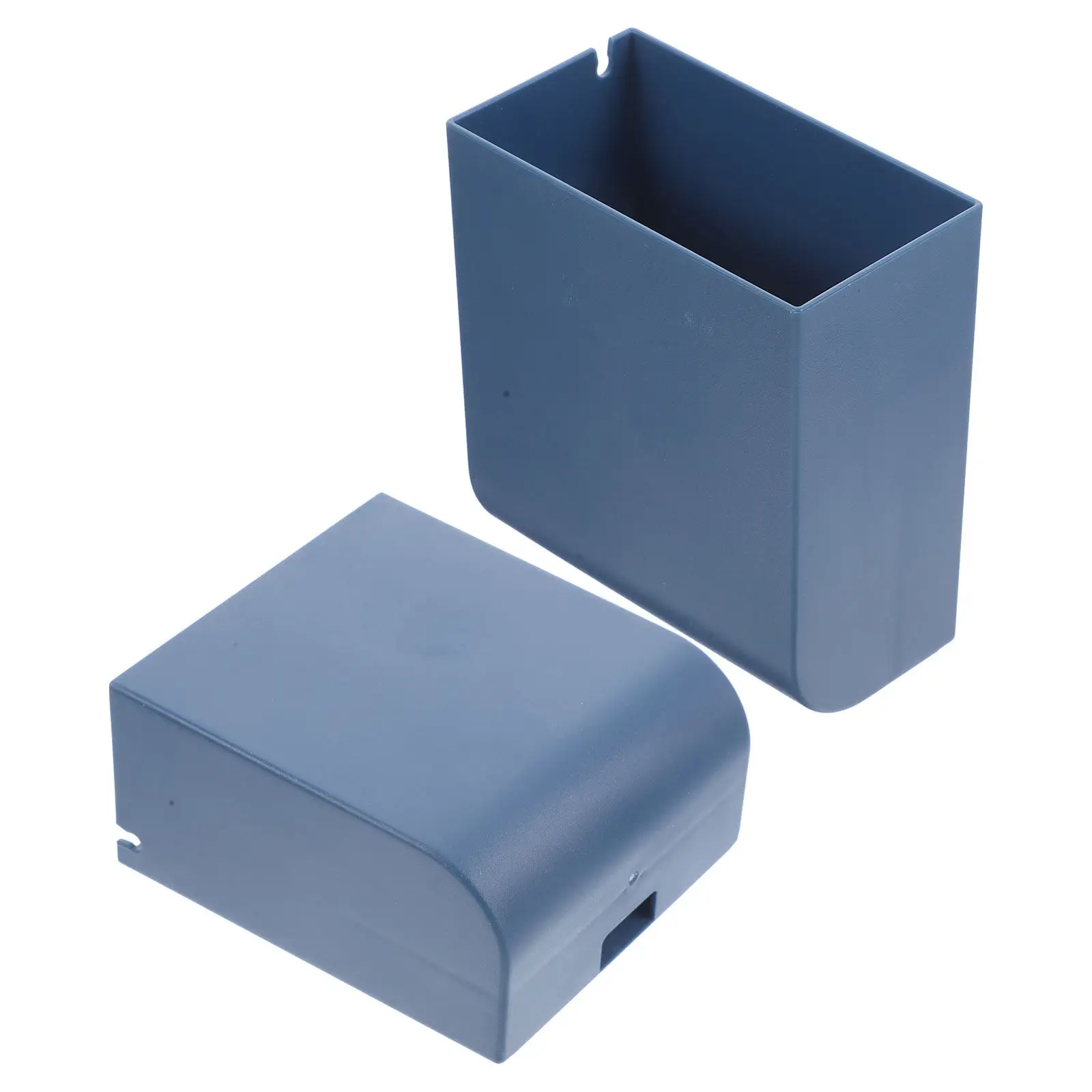 2Pcs Wall Mounted Storage Organizer Pen Holder Boxes PP Material Wall Pencil Holder Phone Support Punch Office Storage