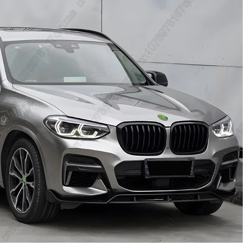 For BMW X3 G01 X4 G02 M40i M40d M-Pack M-Sport Car Front bumper Lip Body Kit Exterior Trim Canard Lip Splitter Custom Tuning