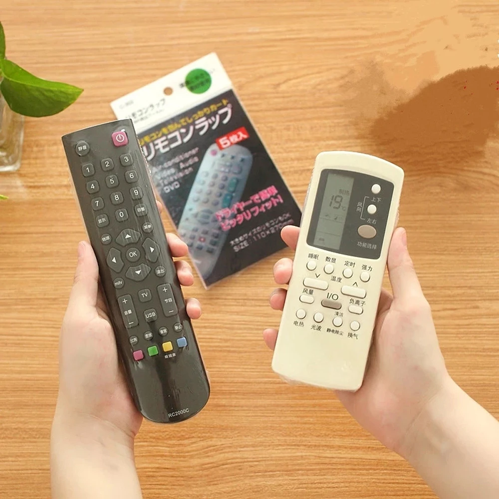 Video Home for TV 27*12cm Waterproof Air Condition Case Remote Control Cover Remote Control Protector Heat Shrink Film