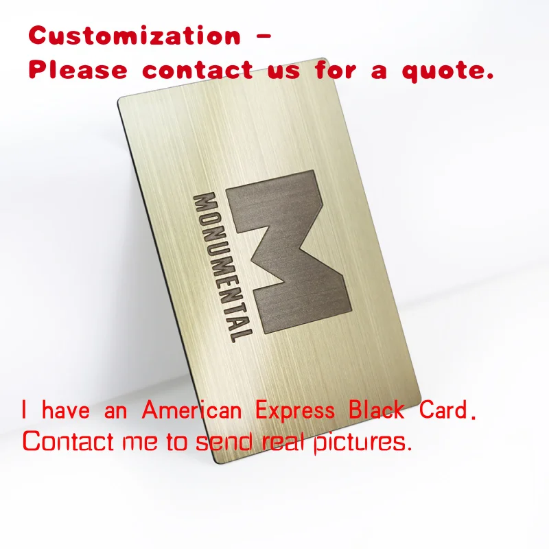 

custom.YTS Factory Price Customize Metal Business Card Vip Foil Card