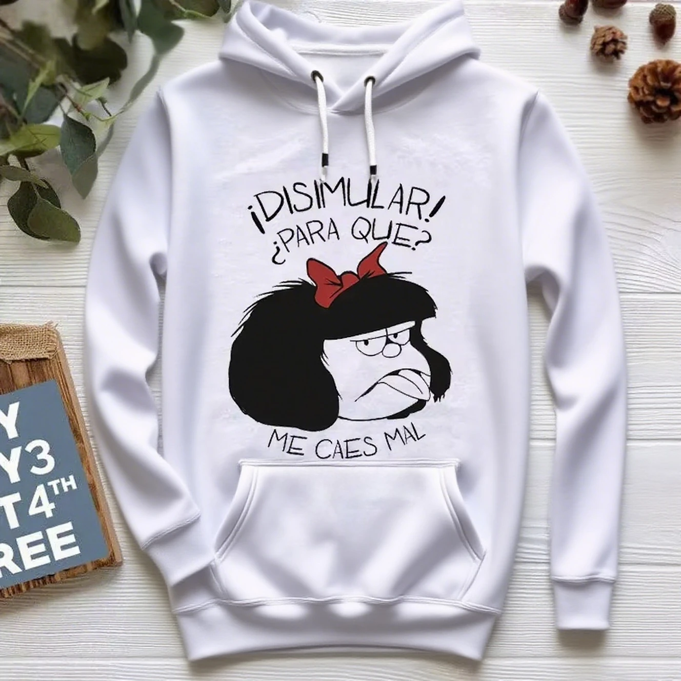 

Fun Cartoon Graphic Printing Autumn and Winter Pure Cotton Men's and Women's Hoodies Casual Outdoor Street Sports Training Brand