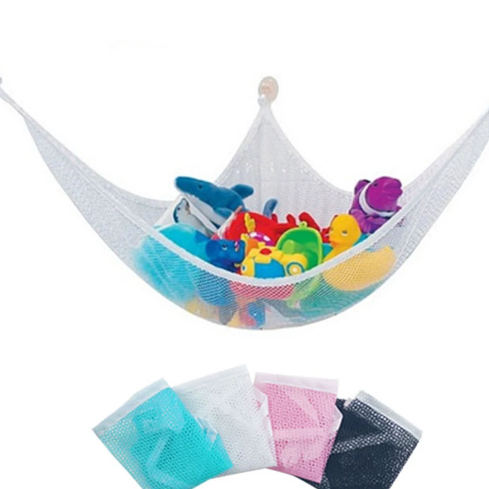 

Toy Net Kids Children Toy Organizer Baby Storage Hammock Mesh Plaything Easy Install Fits Corner House Solution Fabric Resistant