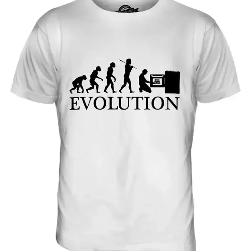 BAKER EVOLUTION OF MAN MENS T SHIRT TEE SHIRT XS S M L XL 2XL 3XL 4XL